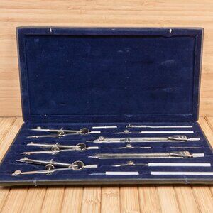 Vintage KIN Precision P VII Mechanical Drafting Drawing Tool Set